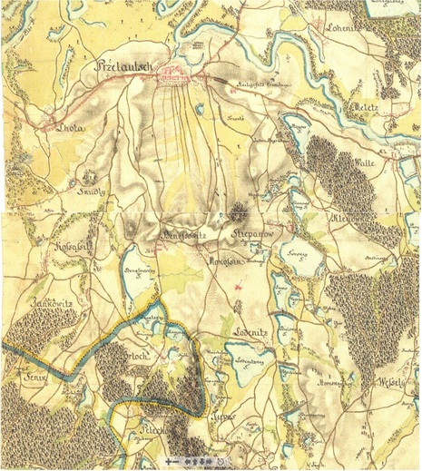 Ukázka map – okolí Přelouče